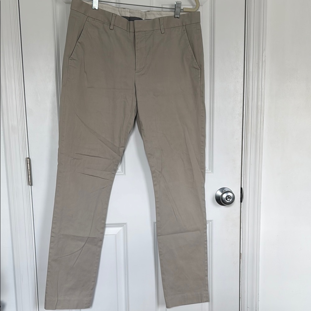 Express Men’s Tan Chinos with Straight Leg Cut